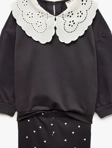 Resim Koton Kız Bebek Sweat Takım 7WMG10002AK