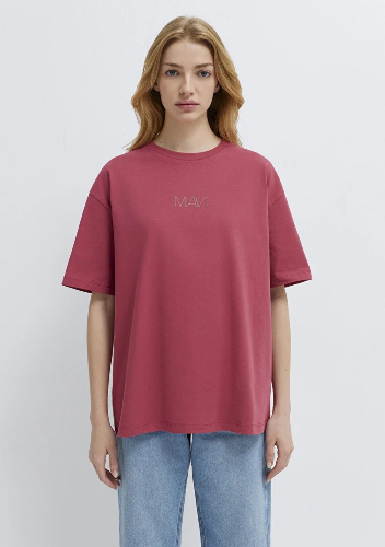 Resim Mavi Kadın T-shirt M1613884-70398