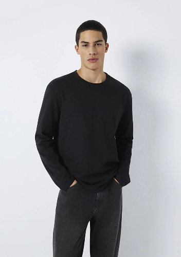 Resim Mavi Erkek T-shirt M0613170-900