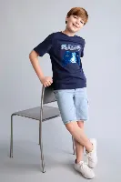 Resim Defacto Erkek Çocuk T-shirt H6386A8/NV256