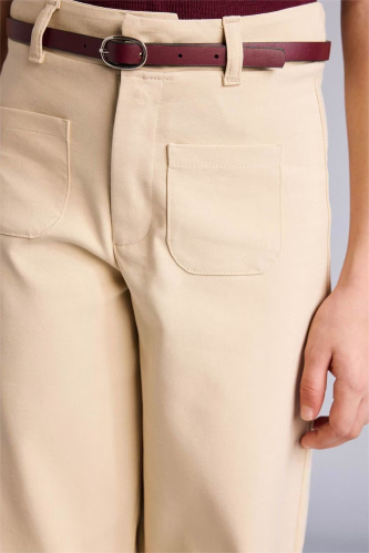 Resim Defacto Kız Çocuk Kanvas Pantolon G7047A8/BG359