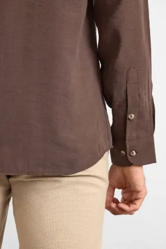 Resim Süvari Modal Slim Fit Uzun Kol Erkek Gömlek Sgm1008400027