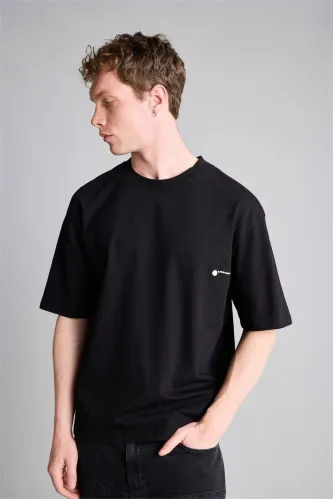 Resim Defacto Erkek T-shirt H6264AX/BK81