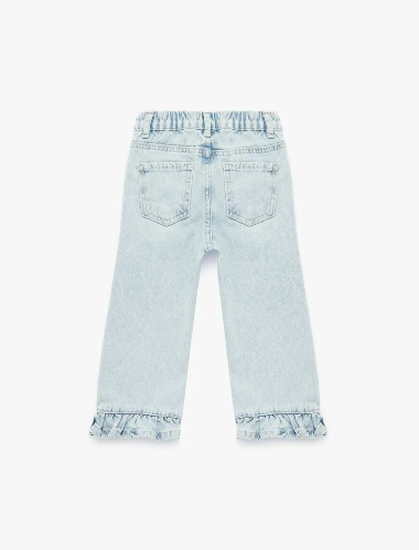 Resim Koton Kız Bebek Jean Pantolon 6SMG40003AD