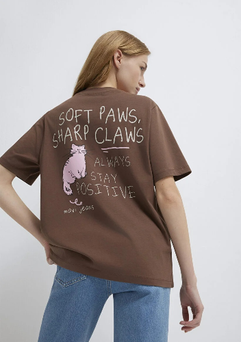 Resim Mavi Kadın T-shirt M1613726-81959