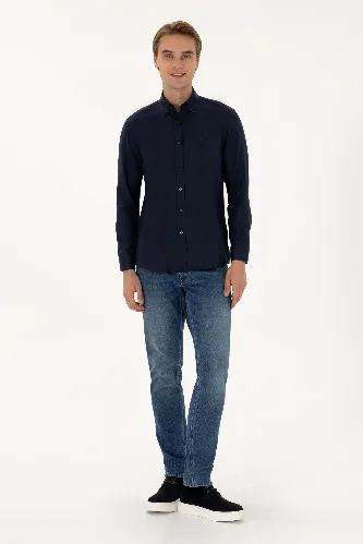 Resim U.S. Polo Assn. Gox025K Erkek Dokuma Gömlek 2225582