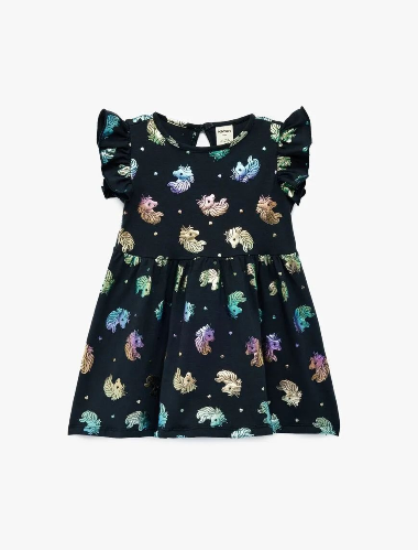 Resim Koton Kız Bebek Elbise 6SMG80028AK