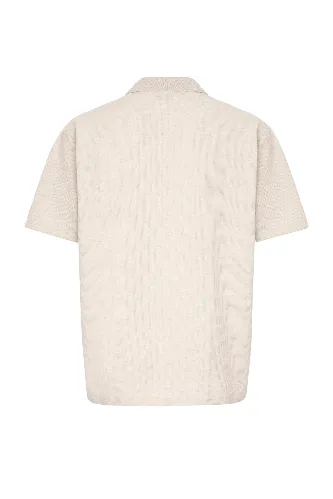Resim Süvari Büyük Beden Polo Yaka Waffle  Erkek T-Shirt Sts1014000004