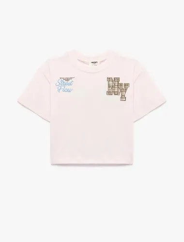 Resim Koton Kız Çocuk T-shirt 6SKG10429AK