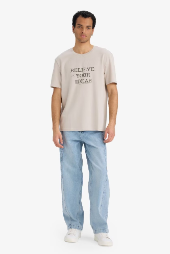 Resim Defacto Erkek T-shirt F9683AX/BG766