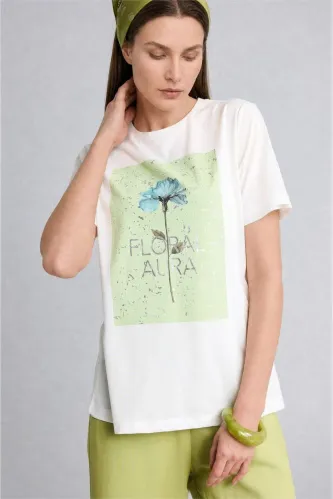 Resim Defacto Kadın T-shirt H1177AX/ER105
