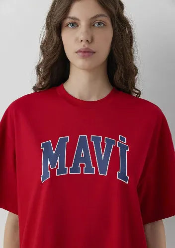 Resim Mavi Kadın T-shirt M1600843-86417