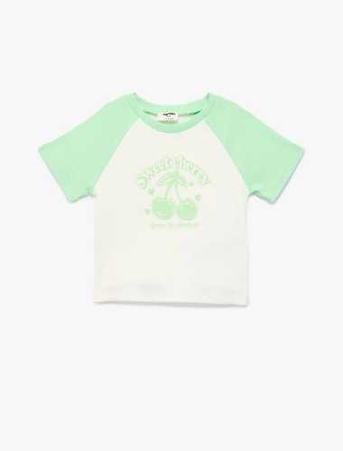 Resim Koton Kız Çocuk T-shirt 6SKG10145AK