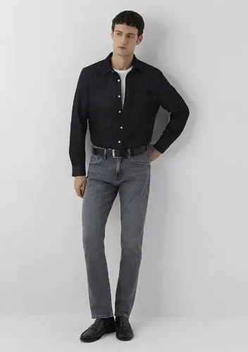 Resim Mavi Marcus Erkek Jean Pantolon M00351A4005