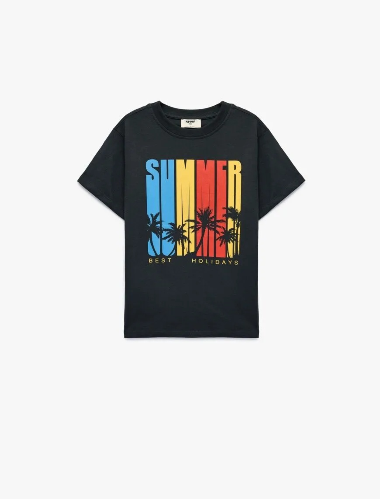 Resim Koton Erkek Çocuk T-shirt 6SKB10146TK