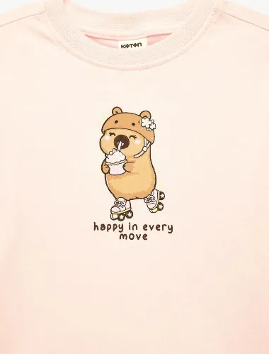 Resim Koton Kız Bebek T-shirt 6SMG10151AK