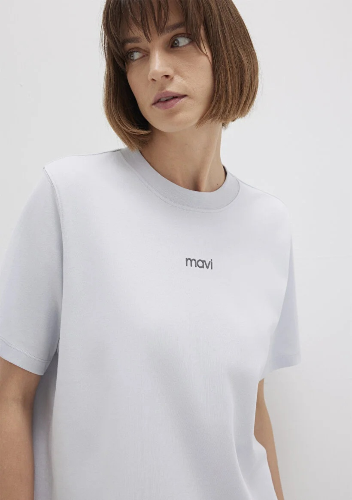 Resim Mavi Kadın T-shirt M1612829-89201