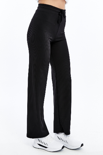 Resim Viole&More Kadın Kanvas Pantolon 2455 Modal Fitilli Bol Paça