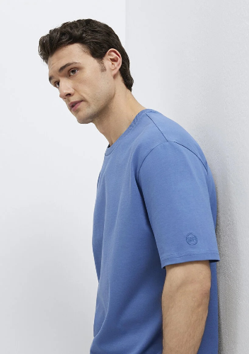 Resim Mavi Erkek T-shirt M0611924-70738