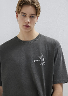 Resim Mavi Erkek T-shirt M0613202-900