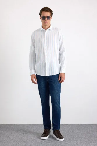 Resim Süvari Cotton Regular Uzun Kol Gömlek Erkek Gömlek SGM1008400007
