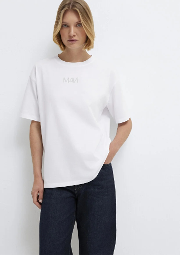 Resim Mavi Kadın T-shirt M1613884-620