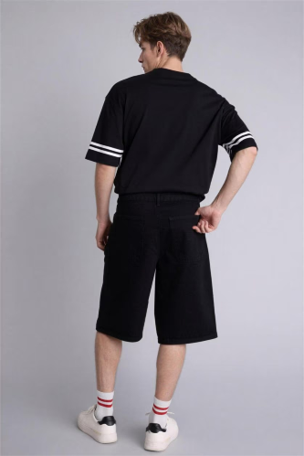 Resim Defacto Erkek Kot&Kanvas Şort G4192AX/NM40