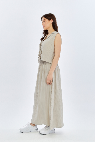 Resim Viole&More Kadın Etek Takım Kolsuz Bağlamalı