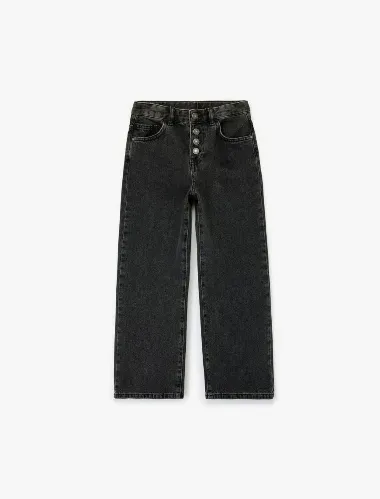 Resim Koton Kız Çocuk Jean Pantolon 7WKG40002AD