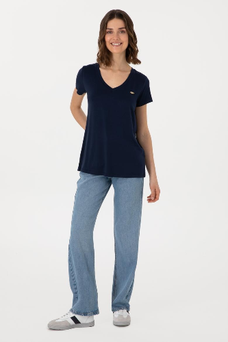 Resim U.s. Polo assn. Kadın T-shirt PU-8789 Cıyosel-Iy26