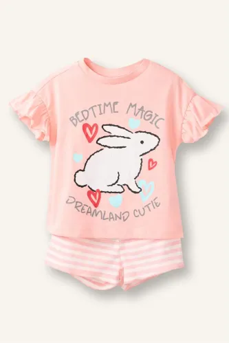 Resim Defacto Kız Bebek Pijama Takım H9308A5/PN621