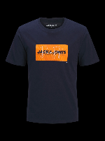Resim Jack & Jones Jjcole Prınt Tee Ss Crew Neck Ln Erkek T-Shirt 12288492