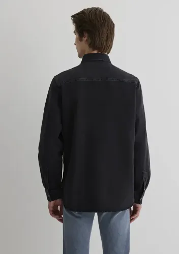 Resim Mavi Erkek Denim Gömlek M0211065-89297