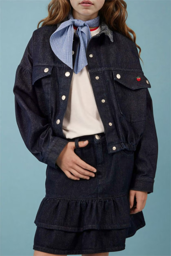 Resim Defacto Kız Çocuk Jean Ceket H2269A8/NM28