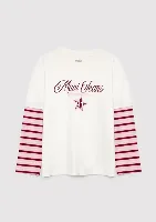 Resim Mavi Kız Çocuk T-shirt M7610503-70057