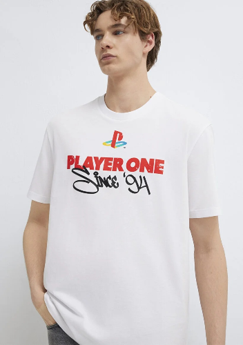 Resim Mavi Erkek T-shirt M0613185-620