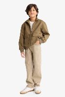 Resim Defacto Erkek Çocuk Deri Mont F6244A8/KH260