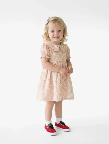 Resim Koton Kız Bebek Elbise 6SMG80063AW