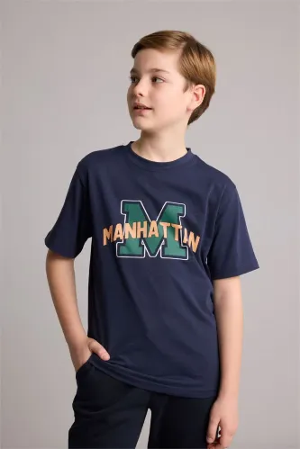 Resim Defacto Erkek Çocuk T-shirt G9960A8/NV135