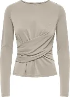 Resim Only Onlfree L/S O-Neck Drapıng Top Jrs Kadın T-shirt 15380710