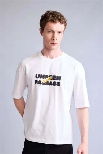 Resim Defacto Erkek T-shirt H6263AX/WT34