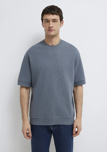 Resim Mavi Erkek T-shirt M0611614-80776