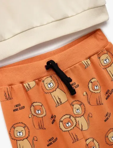 Resim Koton Erkek Bebek Sweat Takım 7WMB10003TK