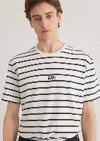 Resim Mavi Erkek T-shirt M0612420-86678