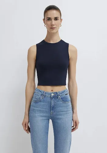 Resim Mavi Kadın T-shirt M1613981-70490