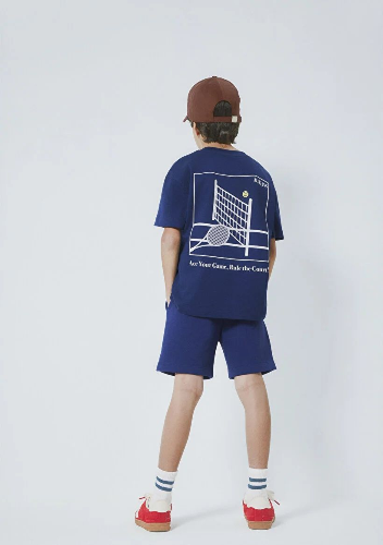 Resim Mavi Erkek Çocuk Tişört M6610402-70491