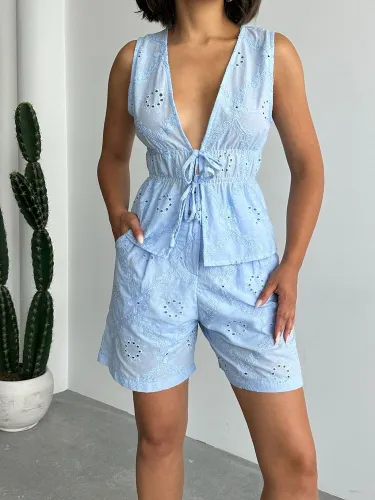 Resim Yenikoza Kadın Kot&Kanvas Şort