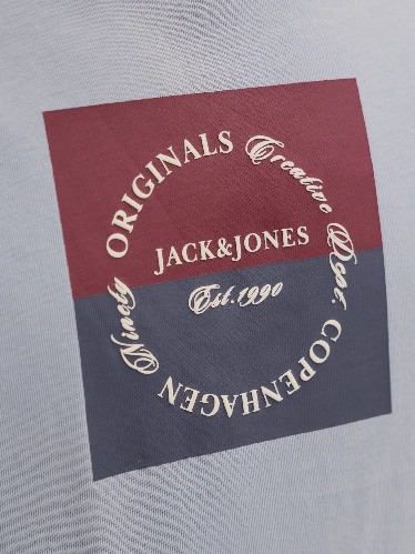 Resim Jack & Jones Jorcatskılls Square Brandıng Tee Ss Cn Erkek T-Shirt 12290856