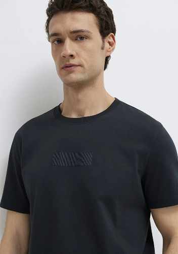 Resim Mavi Erkek T-shirt M0613270-71379