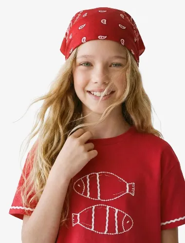 Resim Koton Kız Çocuk T-shirt 6SKG10443AK